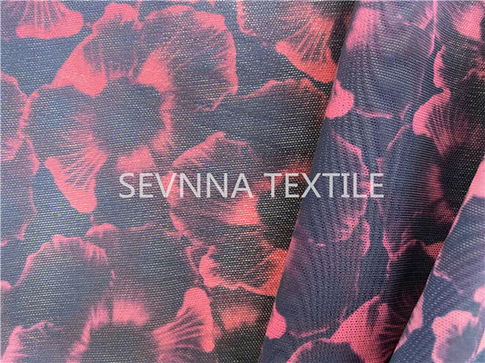 Flower Printing Polyester Recycled Swimwear Fabric 140cm Width
