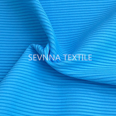 Spandex Lycra 255gsm Recycled Swimwear Fabric Printable Ribbed Women Bathing Suit