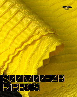 85%Recycle Polyester + 15%Spandex Textured Swim Fabric RT-4574