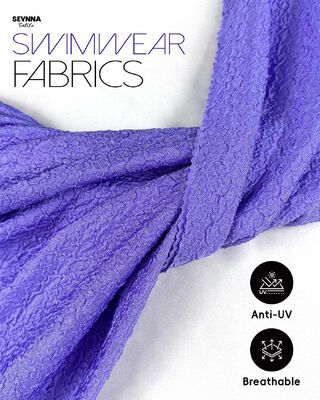 86% Recycled Nylon UPF 50+ 245gsm Textured Swim Fabric for High-Performance Swimwear and Athletic Apparel