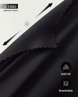 75% Nylon + 25% Spandex Activewear Knit Fabric with High Breathability and Quick-Drying for Sportswear Textile Fabric