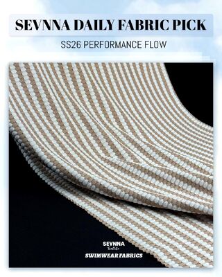 Breathable Recycled Swimwear Fabric 320gsm Quick-Drying Sustainable Fabric for Swimwear Production