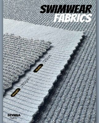 Eco Friendly Swimwear Fabric with 83% Recycled Nylon, Quick Drying and Chlorine Resistant for Sustainable Swimwear