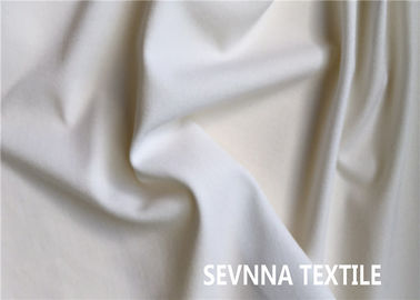 Oil Resistant White Lycra Fabric , 2 Way Stretch Polyester Lycra Spandex Fabric