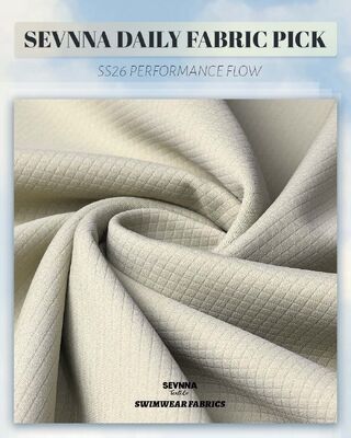 Solid and Printing Upcycled Nylon Material Featuring Stripe Construction Providing Eco Friendly Fabric Options for Textile Development