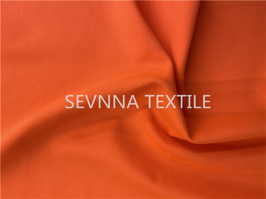 UV Protection Recycled Swimwear Fabric Spandex 4 Way Stretch Free Cut Orange