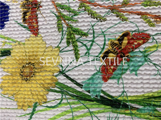 250gsm 73%Polyester + 27%Spandex Recycled Swimwear Fabric for Circular Knit