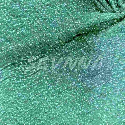 Recycled Fiber Activewear Knit Fabric 77%Recycled Nylon 6%Silver Metallic 17%Spandex Machine Washable