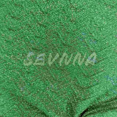 Recycled Fiber Activewear Knit Fabric 77%Recycled Nylon 6%Silver Metallic 17%Spandex Machine Washable