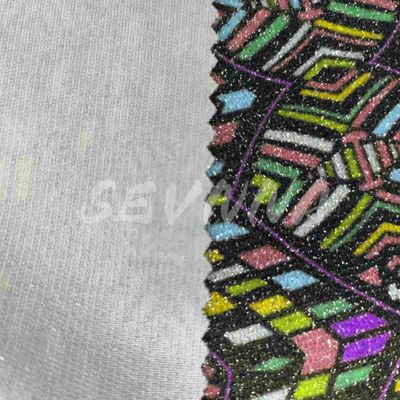 Density Jacquard Knitted Double Knit Fabric Summer / Autumn Wear Recycled Polyester Fiber