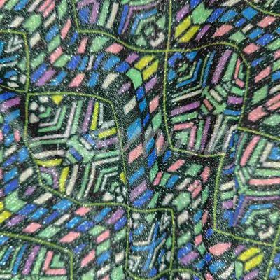Soft Comfortable Double Knit Fabric With Recycled Poly And Metallic For Summer/Autumn Wear
