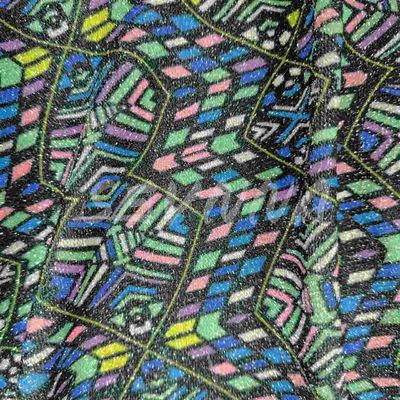 Soft Comfortable Double Knit Fabric With Recycled Poly And Metallic For Summer/Autumn Wear