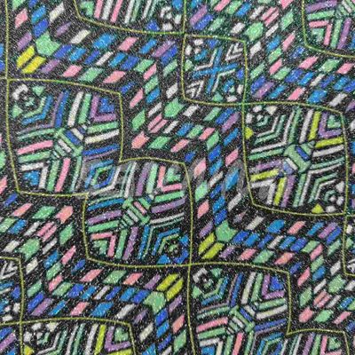 Soft Comfortable Double Knit Fabric With Recycled Poly And Metallic For Summer/Autumn Wear