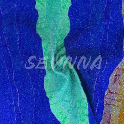 Eco Friendly Jacquard Double Knit Fabric With Metallic Finish