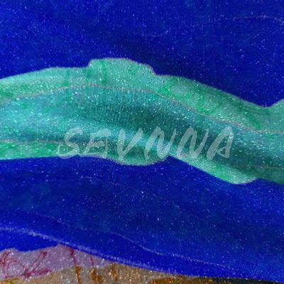 Eco Friendly Jacquard Double Knit Fabric With Metallic Finish