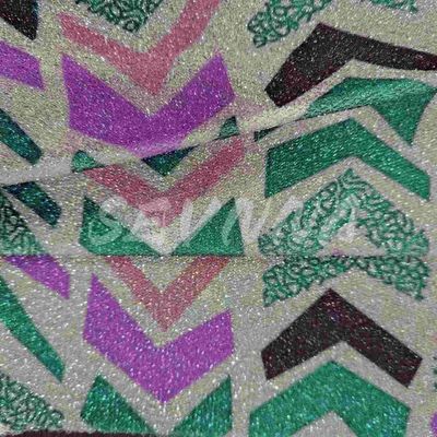 Soft Jacquard Knitted Double Knit Fabric Recycled Polyester Density Roll Packed For Adults/Kids
