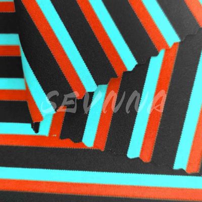 Odor Resistant 155cm Stretchable Yoga Wear Fabric Custom Printed with 4-Way Stretch