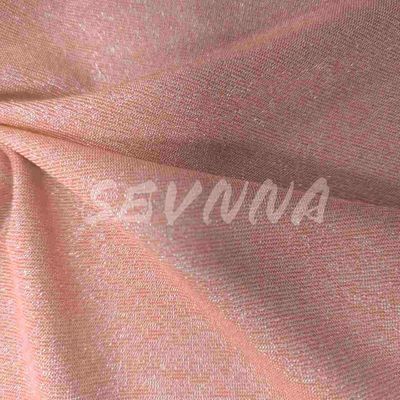Metallic Blend Stretchy Nylon Spandex Fabric For Activewear