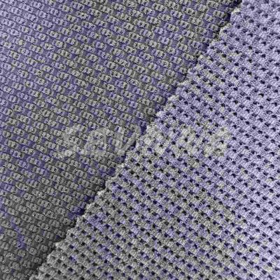 83%Recycled Nylon + 10%Metallic + 7%Spandex Activewear Knit Fabric RN-2496