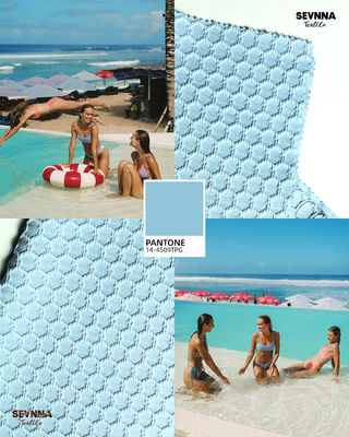 UV Protection Printed Recycled Lycra Fabric  Environmentally-Friendly