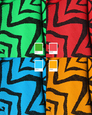 345gsm 60%Nylon + 26% Polyester + 14%Spandex Stripe Recycled Nylon Fabric KN-502