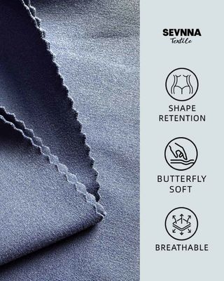 230gsm 77%Biobased Nylon + 23%Black Spandex Stripe Recycled Nylon Fabric SP7441