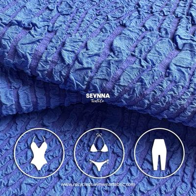 215gsm 62%Recycled Poly + 32% Nylon + 6%Spandex Recycled Swimwear Fabric RT-4646