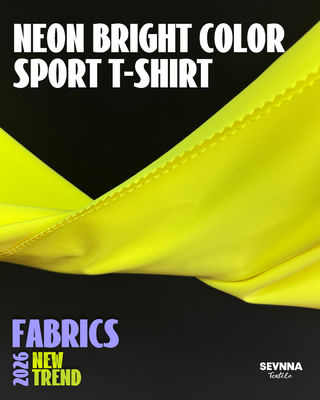 Yellow 152cm Width Polyester Spandex Fabric With High Elasticity