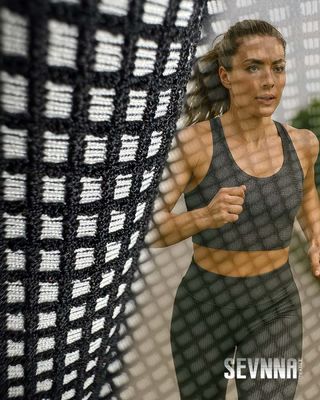 48%Recycled Nylon + 35%Poly + 17%Spandex Activewear Knit Fabric RN-2682