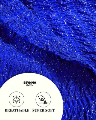 Unisex Recycled Swimwear Fabric with Solid Pattern Material