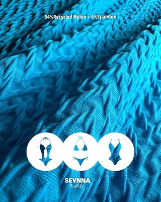 110cm Width Recycled Swimwear Fabric Sustainable and Stylish Solution for Swimwear Production