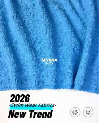 Solid Recycled Swimwear Fabric Breathable Eco-Friendly for Sustainable Swimwear