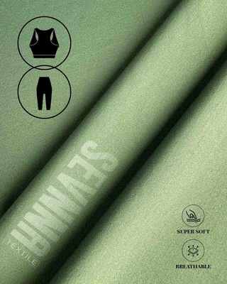 Breathable and Embossed Print Recycled Lycra Fabric for Sustainable Fitness Apparel