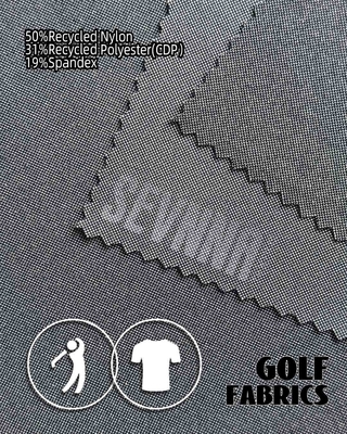 Double Knit Fabric 220gsm 50%Recycled Nylon 31%Recycled Polyester 19%Spandex for Versatile and Eco-friendly Products