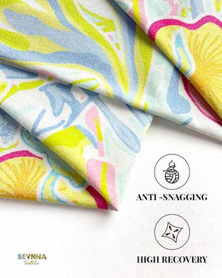 150gsm 70%Polyamide + 15%Metallised + 15%Spandex Stretch Leggings Fabric for Everyday Wear