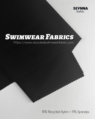 Swim Textured Fabrics Alternatives 81% Recycled Nylon 19% Spandex for Eco-Friendly Swimwear