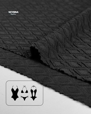 170cm Width Swim Textured Fabrics Alternatives with Textured Pattern