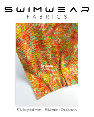 215gsm Textured Swim Fabric for Swimwear