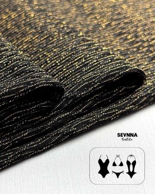 Chlorine Resistant Eco Friendly Swimwear Fabric with 69% Recycled Nylon 20% Lurex and 11% Spandex