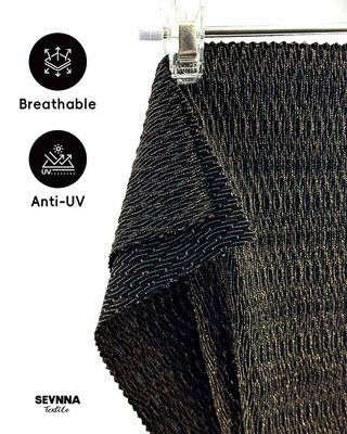 Chlorine Resistant Eco Friendly Swimwear Fabric with 69% Recycled Nylon 20% Lurex and 11% Spandex