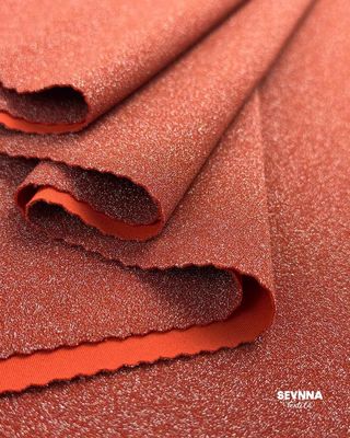 230gsm Weight Double Knit Fabric with Recycled Nylon and Metallic Finish for Summer and Autumn