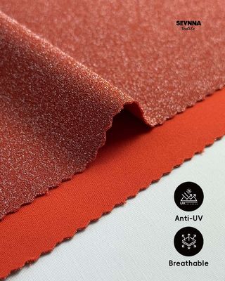 230gsm Weight Double Knit Fabric with Recycled Nylon and Metallic Finish for Summer and Autumn