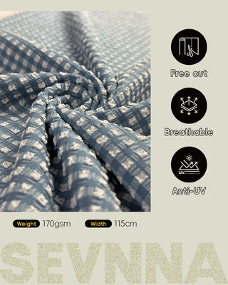 Premium Textured Swim Fabric with 115cm Width, 170gsm Weight, and Stylish Textured Pattern for Swimwear