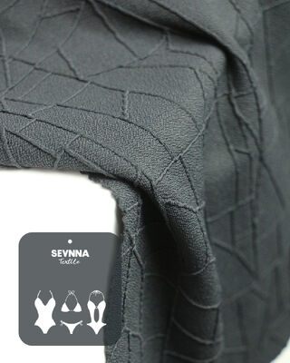 320gsm 92%Recycled Nylon + 8%Spandex Textured Swim Fabric RN-2401
