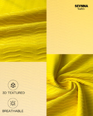 85%Recycle Polyester + 15%Spandex Textured Swim Fabric RT-4574
