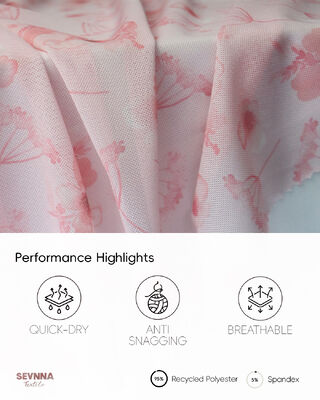 105gsm Eco Friendly Swimwear Fabric RT-4383