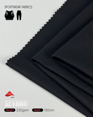 Good Breathability Stretch Lycra Fabrics with Moisture Wicking and High Elasticity for Activewear and Yoga Pants