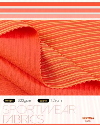 High Breathability Quick-Drying Activewear Knit Fabric with Recycled Nylon Fiber for Athletic Wear