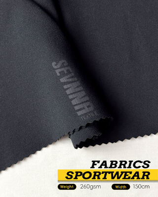 260gsm Yoga Wear Fabric with Stretching Anti Odor and Recycled Polyester Spandex for Activewear