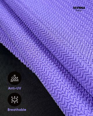 390gsm Recycled Nylon Textured Swim Fabric with UPF 50+ for Durable Swimwear